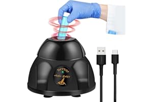 ANRAIE Mini Vortex Mixer,5200rpm Portable Lab Vortex Shakers,1500 mah USB Rechargeable Lab/Paint/Tattoo Inks Mixing Shaker for Paints Gel Polish,Eyelash Adhesives, Lab Paint Mixer and Nail Polish Shaker