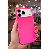 Coverzone Apple iPhone 17 Pro Max ile uyumlu Z-Jelly Kılıf Kamera Korumalı Simli Işılıtılı Renkli Parlak Silikon Kapak Koyu P