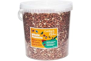 Cutting it Vine Peanuts for Birds (10L Tub), Attract Wild Birds with Finest Grade Peanuts, Year Round Wild Bird Food and Squirrel Food of Choice