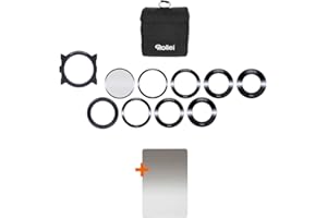 Rollei Mark II Filterhalter Starter Kit I Steckfiltersystem für 100mm Rechteckfilter, inkl Soft GND8 & CPL Filter, Objektivadapter 52 – 82mm, Filtertasche