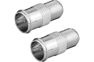 PerfectHD 3 x wtyczka SAT F | adapter kątowy 90° | wtyczka F > gniazdo F 90° | kątowa wtyczka F TV | adapter F do anteny, kabla satelitarnego, kabla koncentrycznego, 3 sztuki