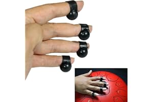 GFYWZ Manches de Doigt pour Tambour, 4PCS Drum Finger Picks for Steel Tongue Drum, Drum Finger Sleeve Knocking Playing Finger Cover