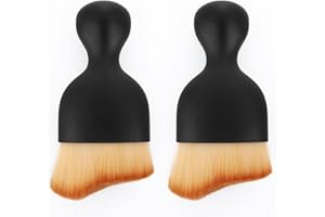 cobee Miękka szczotka do czyszczenia wnętrza samochodu bez zadrapań, 2 opakowania szczotek do czyszczenia samochodu z miękkim włosiem, szczotki do usuwania kurzu (styl A)