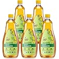 Organic Tattva, Organic Cold Pressed Mustard Cooking Oil - 1 Litre | Unrefined Sarso ka Tel | Cholesterol and Tran Fat Free| 100% Organic | Pesticide and Chemical Free | Pure and Unadulterated | Double Filtered | Expeller-Pressed | Pack of 5