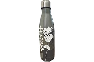 HÔMADICT NARUTO - Borraccia in acciaio inox riutilizzabile Naruto Naruto Naruto - Tenuta calda e fredda 12 ore, per sport, viaggi, quotidiani, 500 ml, BPA Free - Licenza ufficiale