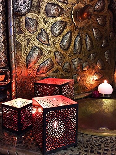 Lot-de-3-Photophore-marocain-Aleyna-14cm-grand-noir-Bougeoir-Lanterne-marocaine-pour-lextrieur-au-jardin-lintrieur-sur-la-table-Photophores-marocains-pour-dcoration-maison-orientale