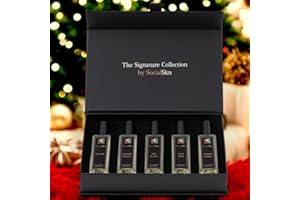 SocialSkn Signature Collection Luxury Unisex Perfume Gift Set (5x20ml) | Includes OUD 786, Arabian Nights, 540 Elixir, Aqua Swim & Smokin' Cherry | Travel Size