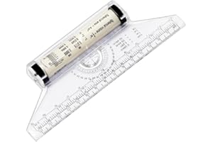 FKWKUW 1 PCS Règle à Rouleau Parallèle,Règle Parallèle Roulante 15cm,règle de dessin parallèle,règle de dessin multi-usage,Règle Parallèle Roulant Plastique Multiusage,pour angles et lignes parallèles