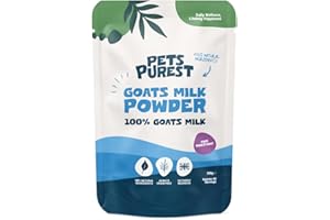 Pets Purest Goats Milk Powder for Dogs - 250g Whole Goats Milk Powder, Low-Lactose Nutrient-Rich Dog Milk for Hydration, Gut Health, Immunity and Improved Appetite in Pets of All Ages