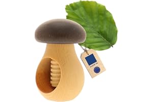 Hofmeister Holzwaren® Nutcracker, Beech Wood, Easy Cracking Of Nuts, With Screw Thread (Brown, 10 * 6.5 * 6.5Cm)