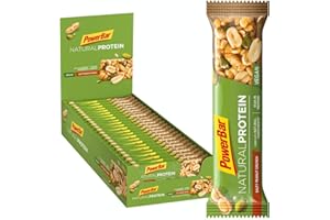 Powerbar Natural Protein Salty Peanut Crunch 24x40g - Veganer Protein Riegel + Natürliche Zutaten
