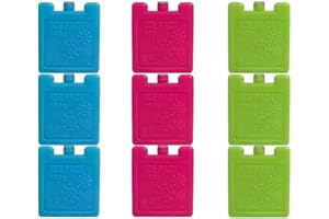 5STARWAREHOUSE Set of 3 mini ice brick pack block blocks freezer cooler bag box travel picnic, colour sent at random