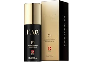 Prebase FAQ P1 Manuka Honey 30 ml - Mejores resultados - Nutritiva, antioxidante e hidratante - Alantoína y aminoácidos - Tratamiento antiedad - Dermatológicamente probado - Para todas las pieles