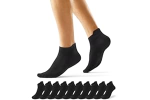 EKSHER 10 par krótkich skarpet męskich skarpetek damskie krótkie bawełniane skarpety sportowe niskie oddychające elastyczne bieganie tenis