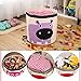 ALLTOP Premium Cartoon Foldable Cotton Line Laundry Basket Folding Children Toys Organiser Storage Basket Clothes Holder, Owl Pattern