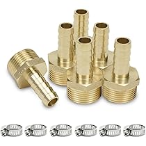 Mash King Lot De 10 Raccords De Tuyau Barbelés En Acier Inoxydable