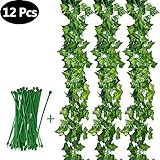 EINFACH ZU INSTALLIEREN: Mit 60 grünen Nylon-Verbindungskabeln, einfach zu befestigenden Rattansimulationen, machen Sie den Effekt schön.