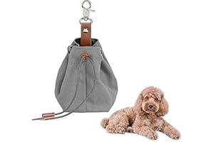 DAWRIS Leckerli-Beutel für Hunde, Hunde Futterbeutel,Schrumpftaschen Design mit Clip Schnalle, Futtertasche leckerli Beutel für Hundetraining und Ausbildung