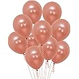 Party Propz Rose Gold Balloons- Set of 50 Pcs Rose Gold Metallic Balloons | Birthday Decoration Kit for Girls| Rose Gold Balloons Pack of 50| Rose Gold Balloons For Decoration
