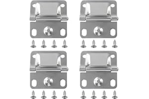 POKIN Cooler Stainless Steel Hinges with Screws Set - Compatible with Coleman ice Chest Coolers Replacement 5235 6262 6270 (4 Pack)