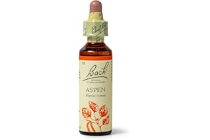 BACH FLOWER REMEDIES Bach Original Flower Remedies (Aspen) Face Your Fears, Feel Secure, Emotional Wellness, Natural Flower Essence, 20ml