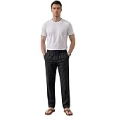 TheSeason Erkek Pamuklu Keten G&ouml;r&uuml;n&uuml;ml&uuml; Beli Bağcıklı Relaxed Fit Yazlık Pantolon