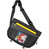 Divoom &Uuml;niseks Sling Bag V Bagaj El Bagajı, Siyah, Siyah, big
