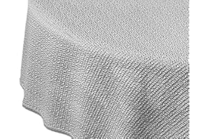 Brandsseller Obrus na stół ogrodowy, z miękkiej pianki, okrągły, 160 cm, z pianki, odporny na warunki atmosferyczne i antypoślizgowy, szary