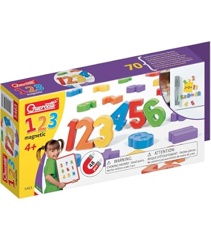 Jeujura Imanes De Madera – 80 Letras Minúsculas, Números Y Signos – Estuche De 17x15x4 Cm Para Aprender A Escribir Desde 3 Años