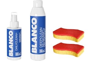 BLANCO DeepClean SILGRANIT Rengöringsset | rengöringsmedel | Allt-i-ett rengöringsset (DailyClean+DeepClean SILGRANIT+Spontex