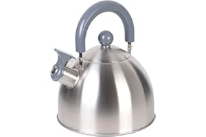 CMP Cuisy KC2118 Bouilloire Tous Feux Acier Inoxydable Blanc/Rouge/Vert/Noir 20,5 x 18,3 x 21,3 cm 1,5 L - Coloris Aléatoire