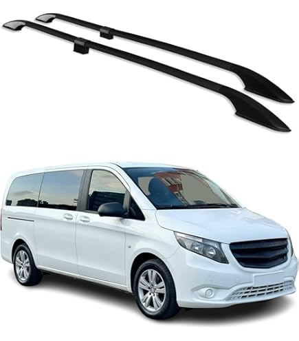 Barres de toit transversales pour Mercedes Vito W639 2003-2014 noir