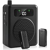 Amplificador de Voz inal&aacute;mbrico con lavalier micr&oacute;fonos para Profesores | amplificador de voz portatil con lapel micr&oacute;fono, s