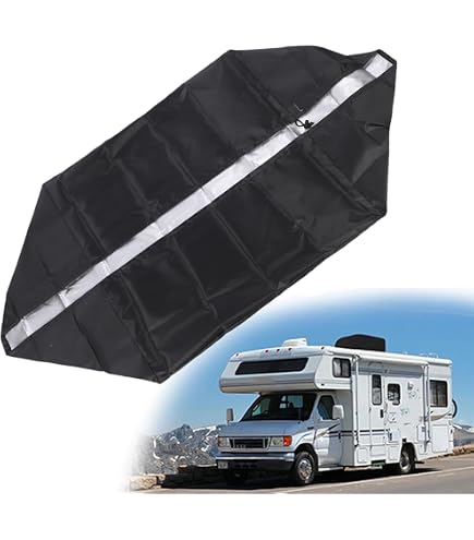 Housse De Protection Pour Climatiseur Camping-car - Tissu Oxford 420D Imperméable - 110x80x38 Cm - Réglable Toute Saison