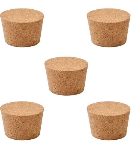 AlcoFerBrew Tappi Conici in Sughero 70/65 - Tappo Gorgogliatore