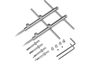 eTone Ultra Fine Photo Accessories Spanner Wrench Tool For SLR DSLR Large Format Camera Lens Repair Opening Retaining Ring Remover, Anti-Magnetic 3 Tips, 6 Screws and 2 Hexagon.