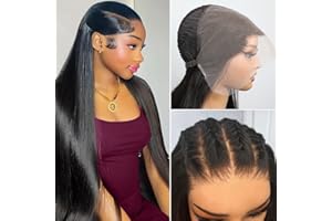 MSSUNLIGHT 26 Inch 13x6 Lace Front Wig Human Hair Ear to Ear Full Lace Frontal Wigs Pre Plucked Pre Bleached Knots 180 Density Ear to Ear Frontal Wigs 13x6 Wigs Brazilian Virgin Human Hair
