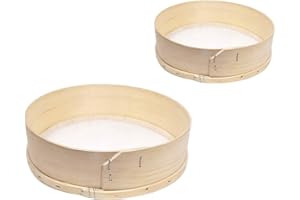 GMMH Colino, setaccio per farina-Set 2 pcs. In diverse taglie colore legno, nuovo