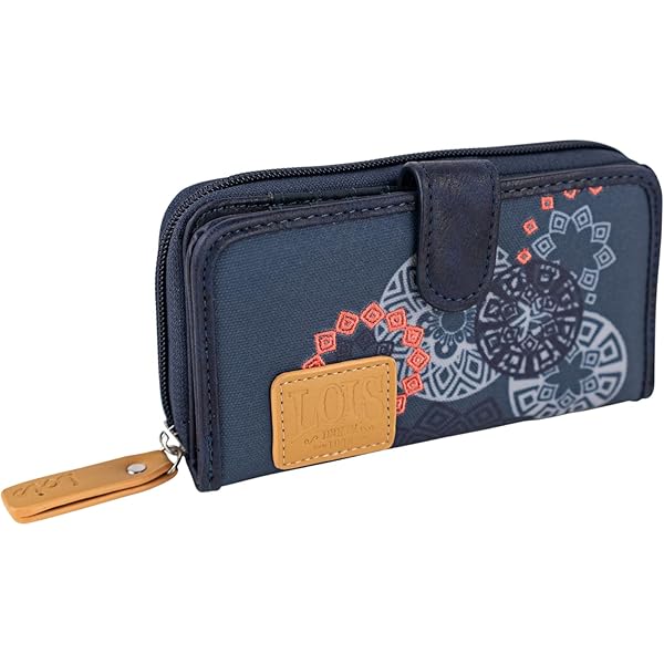 Miss Lulu Monedero Mujer, Tri Color Largo Cartera Embrague Con 12 Ranuras, Cartera De Señora De Cuero Muy Suave, Cartera Larga
