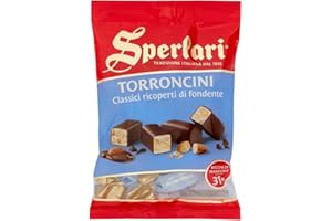 Sperlari - Torroncini Classici Ricoperti Di Cioccolato Fondente, Senza Glutine, Mandorla, 117 Grammo