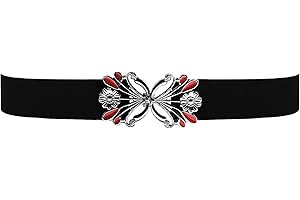 BlackButterfly 1 Pouces Fleur de Pissenlit élastique Boucle Ceinture