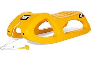 RollyToys RollySnow Cruiser Cat 200443 Luge pour Enfants à partir de 3 Ans avec Rails en Acier et Construction Stable Jaune