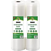 Novisan 10 Metre (2 Adet 30cm X 5 Metre) Gofrajlı Tırtıklı Rulo Vakum Poşeti 2'li Bobin Vakumlama folyosu vakumlu rul, BPA i&ccedil;