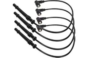 Anlseiod 4x Câble d'allumage pour Clio 2 Kangoo Twingo 1 Twingo 2 Cable bougie allumage Fil Bougie Twingo I II 0300891604 8200713680