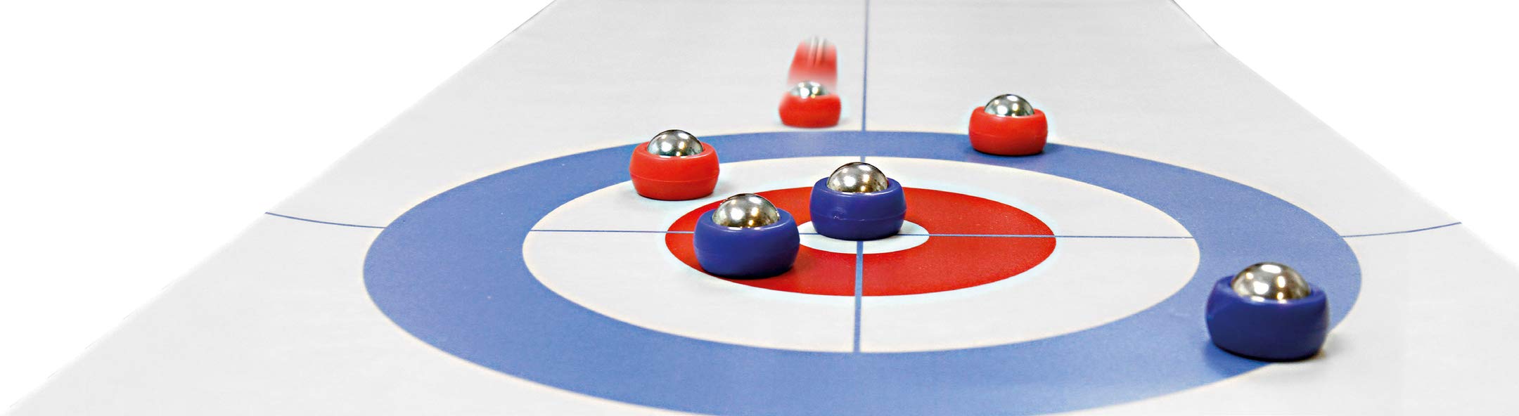 noris 606101717 Curling - Mesa con rizador Enrollable para Mayor diversión Incluso en Movimiento, Superficie de Juego 195 x 38 cm a Partir de 6 años - Imagen 6