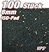 Produktbild HPS® 100 Stück 8mm - Gummipad 10x5cm, Terrassenpad, Gummigranulat, für den Terrassenbau. Diffusionsoffene Gummimischung verhindert Staunäße, als Unterlage für Unterkonstruktionen im Terrassenbau und sonstige Anwendungen