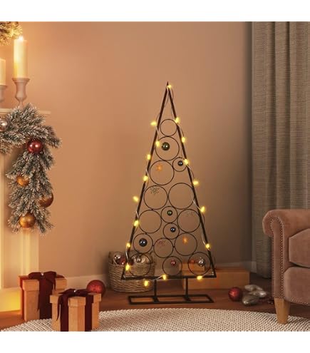 Kangmusi Metall-Weihnachtsbaum F¨¹r Dekorationen Schwarz 150 Cm, Kangmusi359607