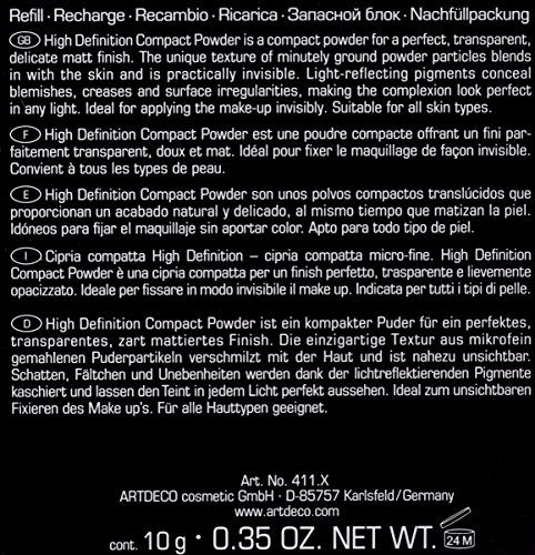 Artdeco High Definition Compact Powder Refill Nr. 3 Soft cream (10g), 1er Pack (1 x 10 g) - 2