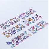 Bimotif 6 Adet Kabartmalı Yapışkan Sticker, Unicorn Sevimli Karakterler