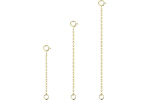 ALEXCRAFT Catena di Estensione in Argento Sterling 925 da Donna, Estensione della Catena per estendere collane e Braccialetti